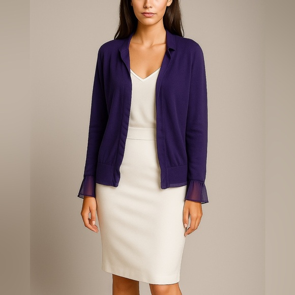 Bottega Veneta Cashmere Silk Lined Cardigan - Picture 1 of 17